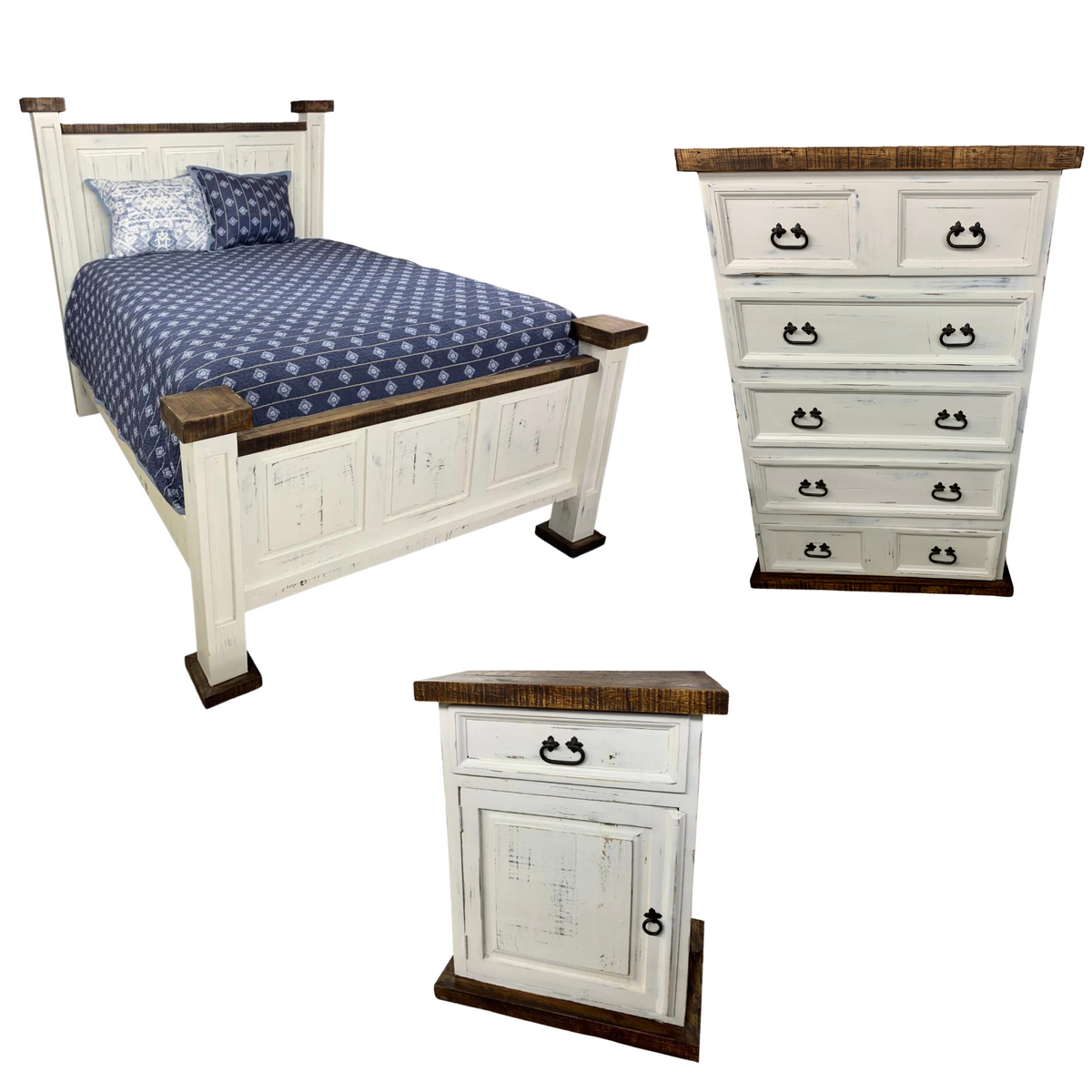 Homestead 3 Piece Bed Set Rustic Furniture Saving Place