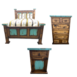 Dark and Turquoise Bed Set