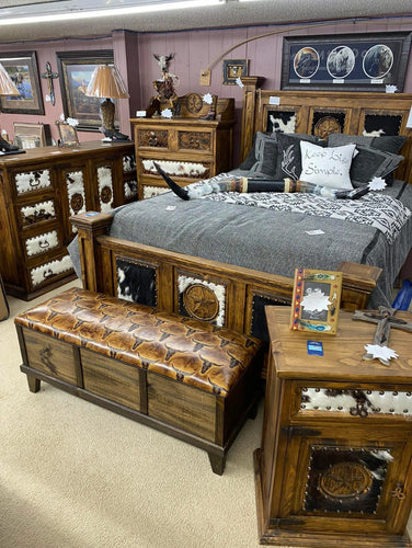 Cowhide Bedroom Set