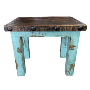 Oldie Turquoise End Table