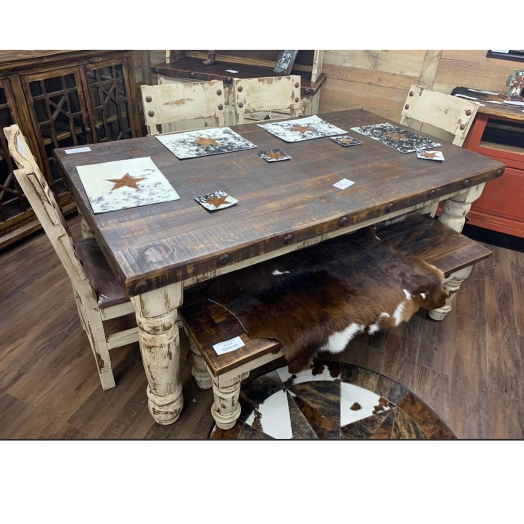 Oldie White Dining Set