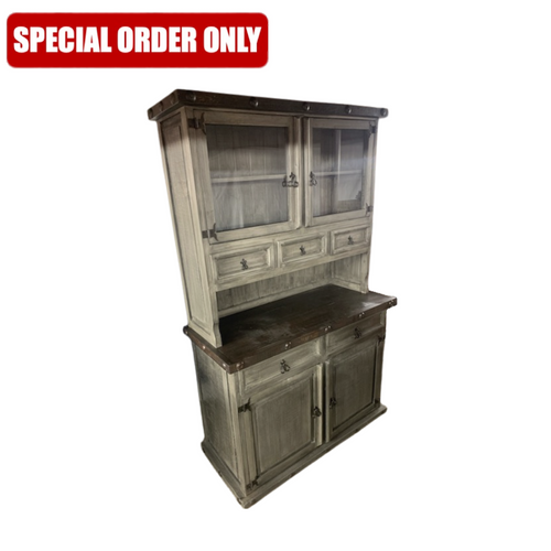 Weathered Farmhouse 2 Door Hutch