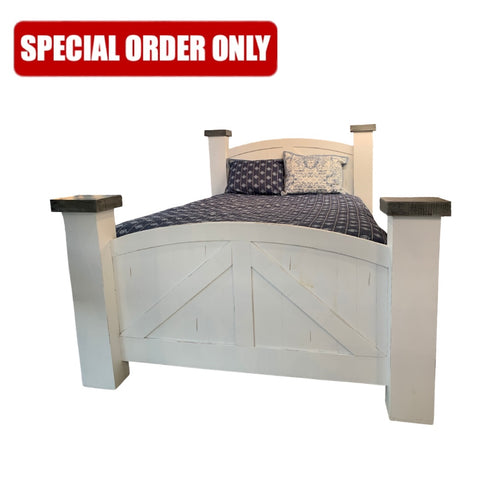 White Smoke Barn Bed