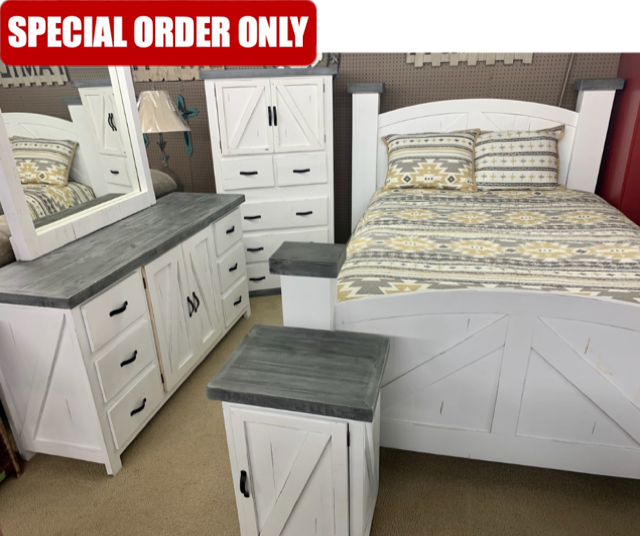 White Smoke Barn Bedroom Set
