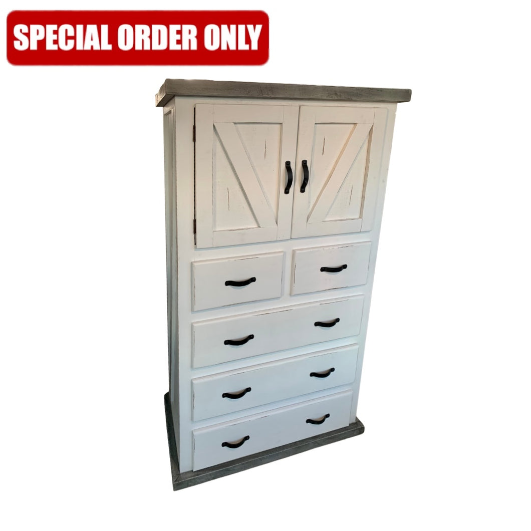 White Smoke Barn Chest
