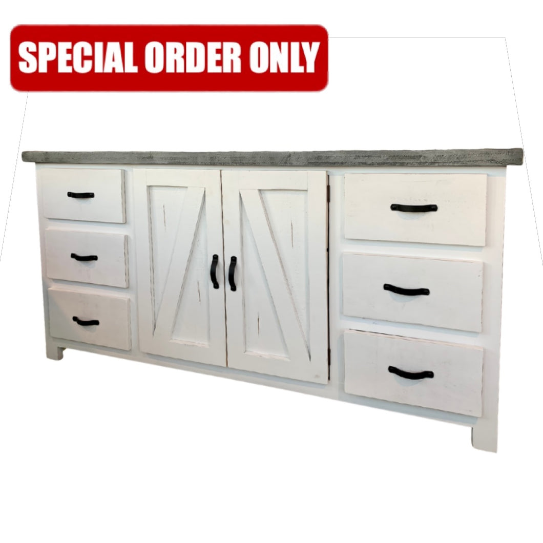 White Smoke Barn Dresser