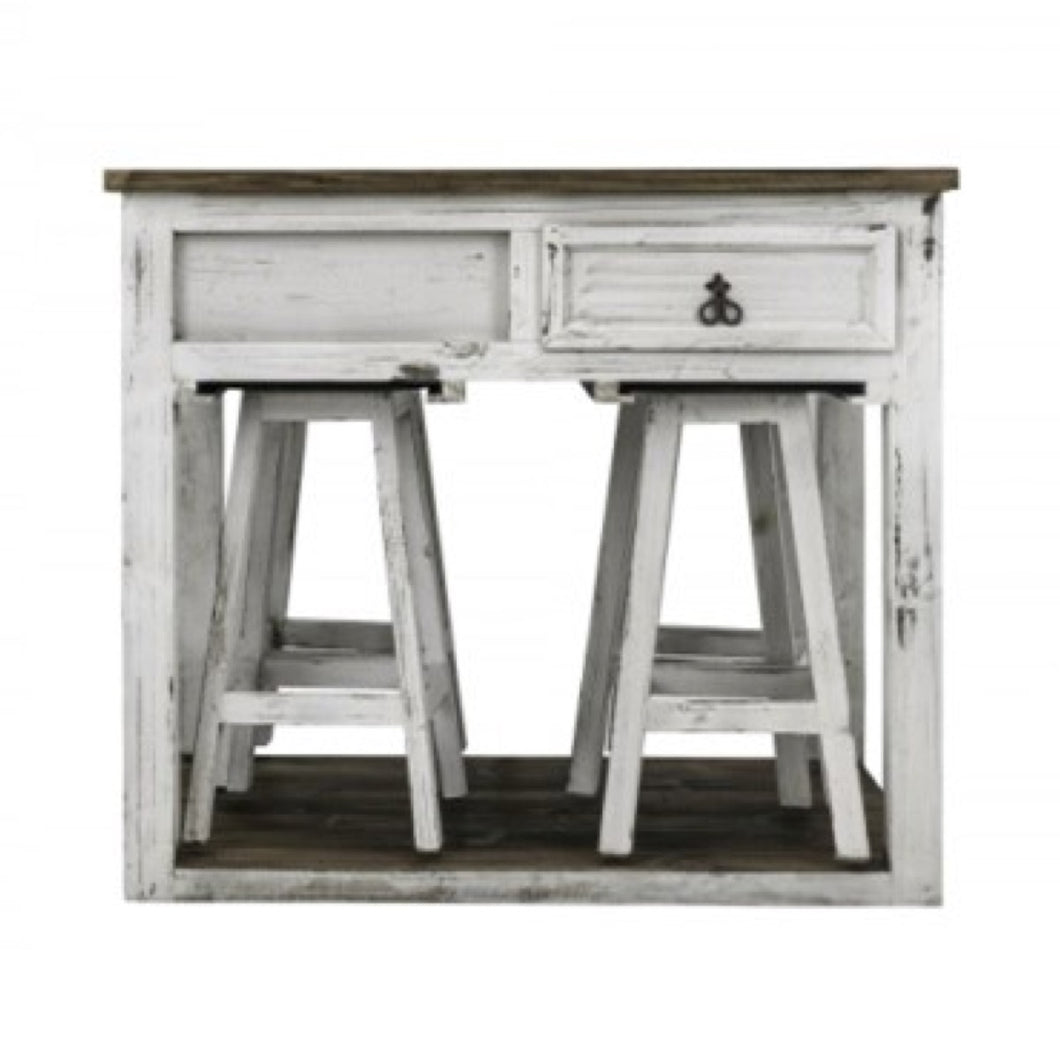 White Breakfast Bar