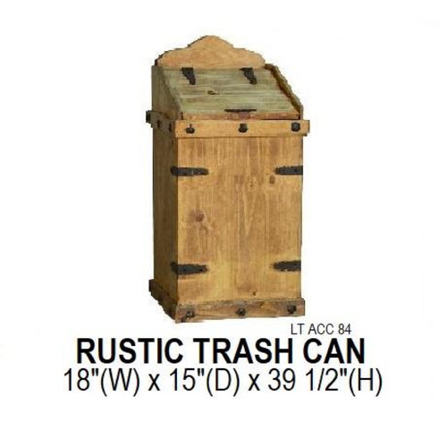 Rustic Trash Can