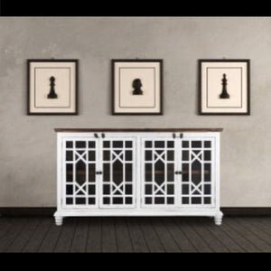 White 72" Console