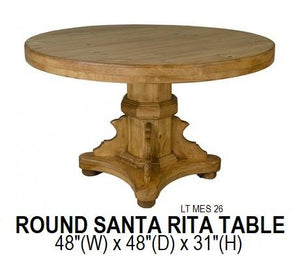 Round Santa Rita Table