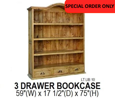 3 Drawer Bookcase