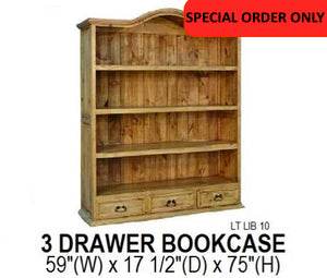 3 Drawer Bookcase