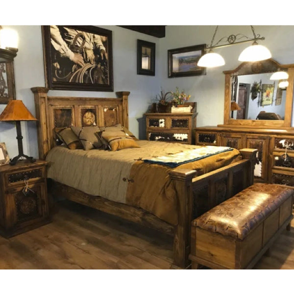 Cowhide Bedroom Set