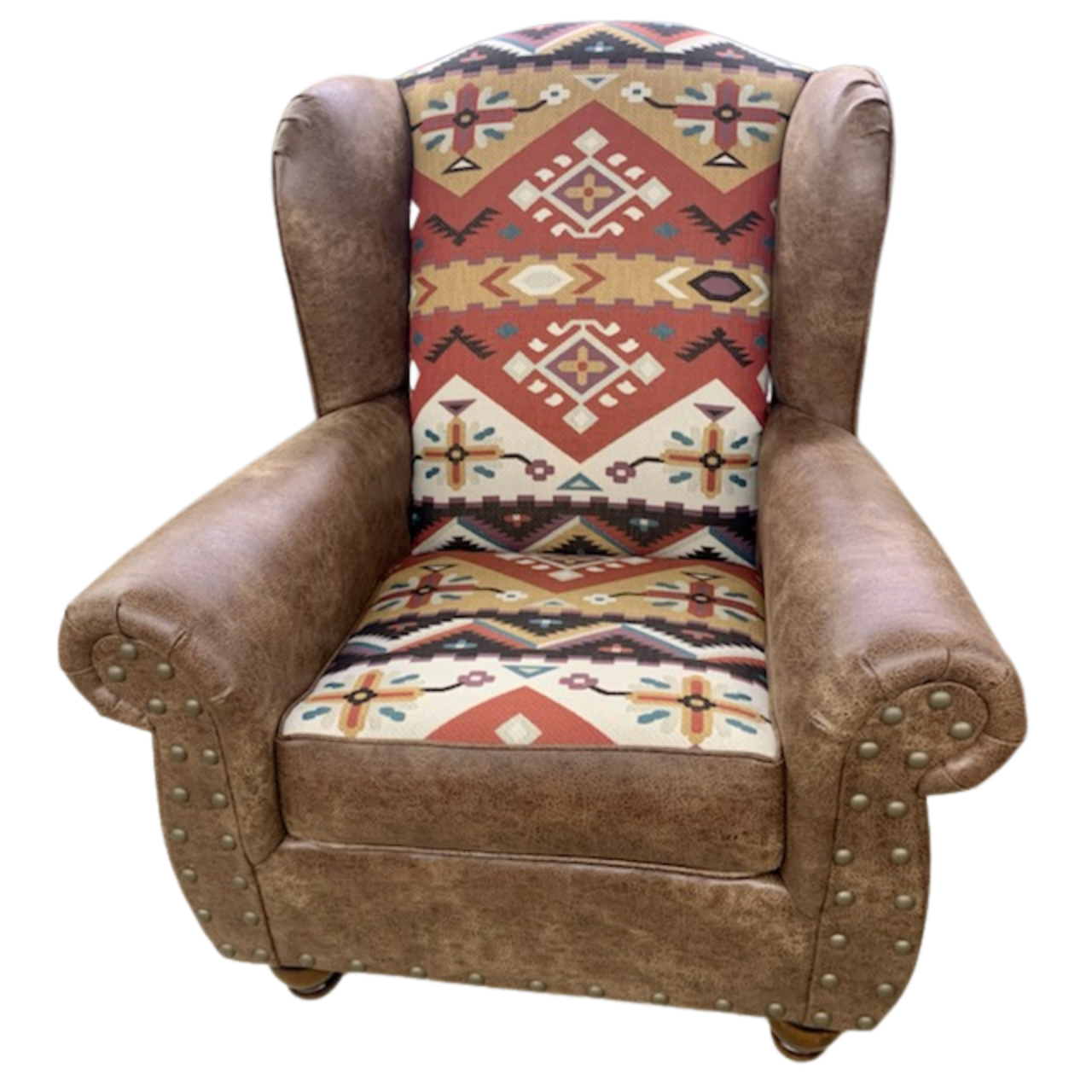 Cooper Wingback Chair Rustic Furniture Saving Place