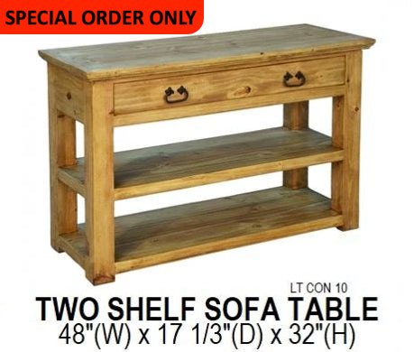 Two Shelf Sofa Table