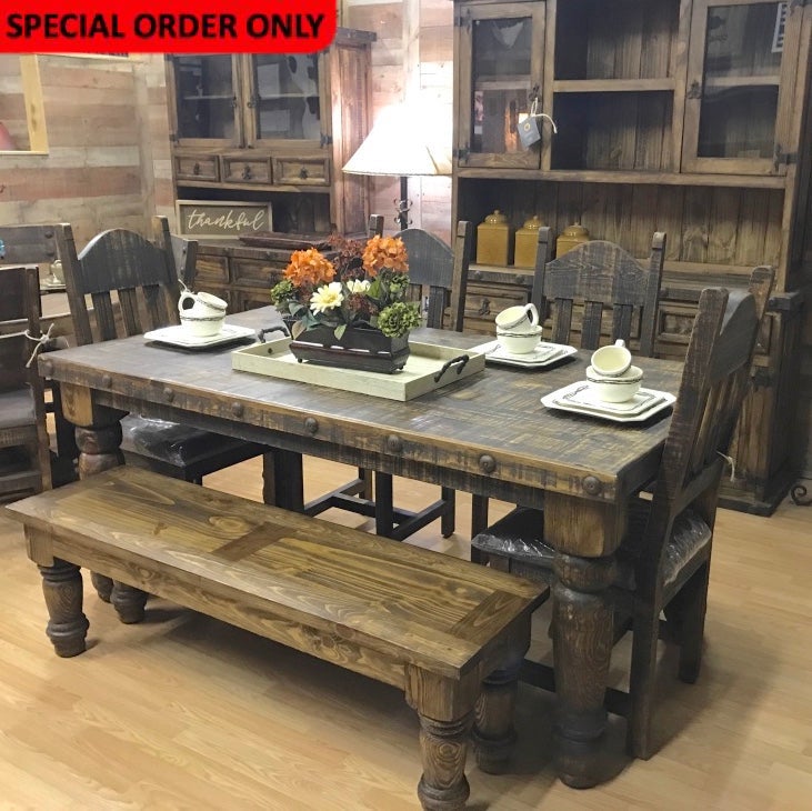 Ponderosa 6' Dining Set – Rustic Furniture Saving Place