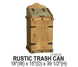 Rustic Trash Can
